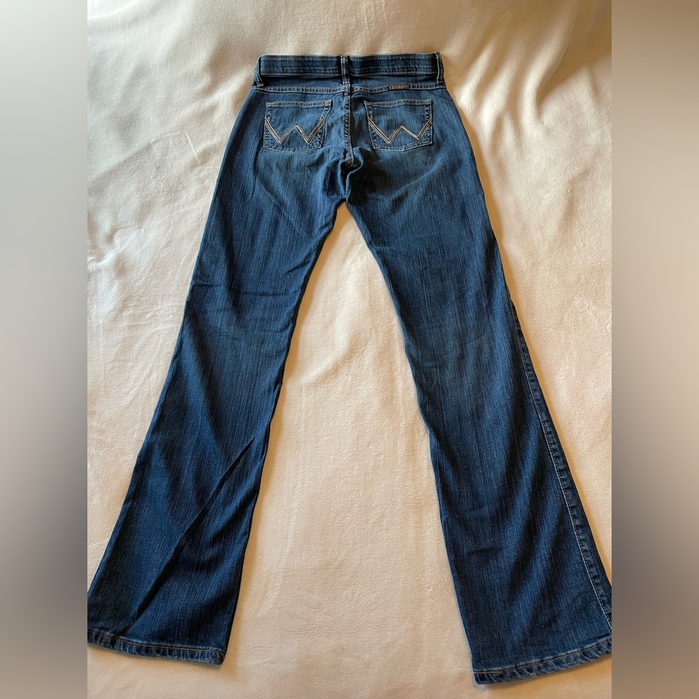 Q-Baby Wrangler High-Waisted Bootcut Jeans (36” inseam)